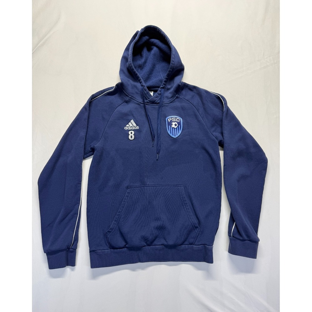 Adidas Hoodie Mens Small Blue Fleece Lined Philadelphia Union Soccer Club #8